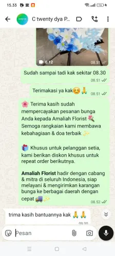 Testimonial Standing Flower lampung